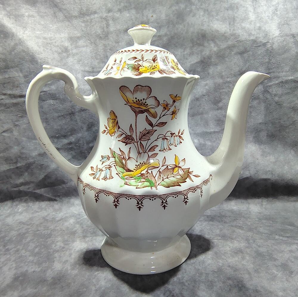 Vintage J. G. MEAKIN BREAMAR COFFEE POT